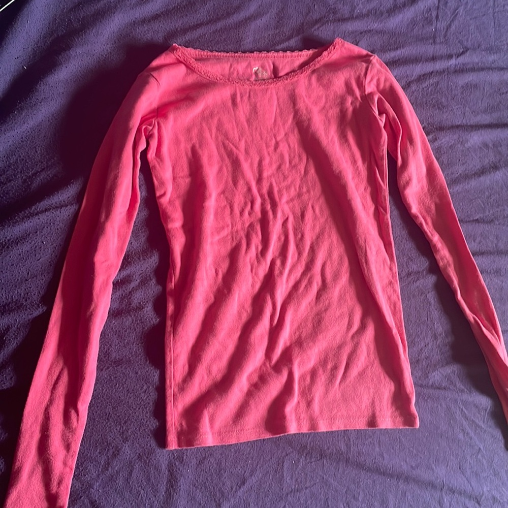 Long Sleeve Pink Shirt